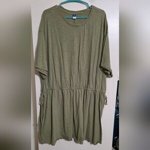 Old Navy Olive Green Mini Dress
